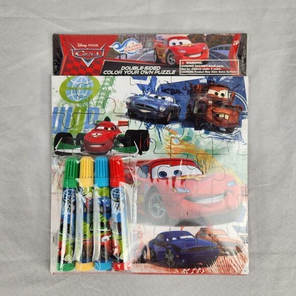 Disney Pixar Cars Activity Lot Stickers Puzzles Games New - Picture 2 of 11